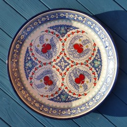  Handmade ceramic dish "Anor" from Uzbekistan