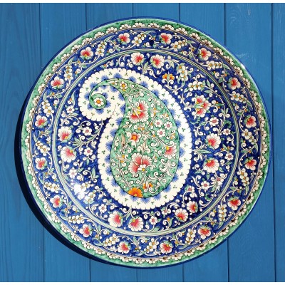  Handmade ceramic dish "Bodom" from Uzbekistan
