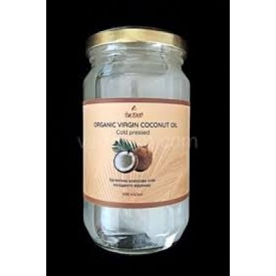 Organic virgin coconut oil cold pressed 400ml